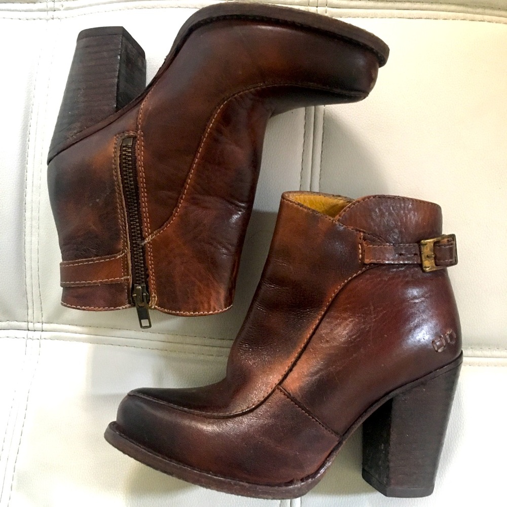 Bed | Stu leather heeled booties